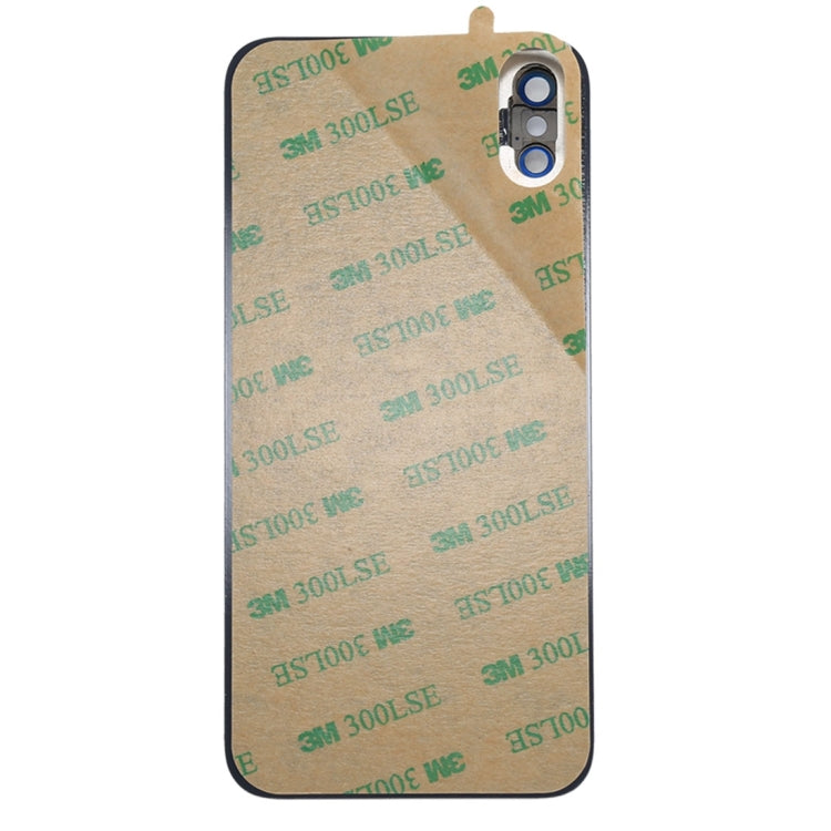 iPhone X Back Cover Replacement (Silver) with Adhesive - High-Quality Glass Repair Part