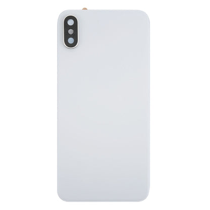 High-Quality Adhesive Back Cover Replacement for iPhone X - White Glass (Professional Installation Recommended)