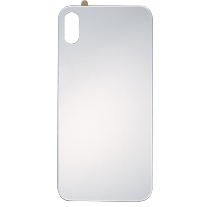 Premium Glass Mirror Surface Battery Back Cover for iPhone X (Silver) - High-Quality Replacement Part