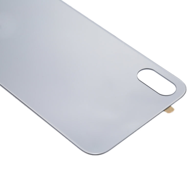 Premium Glass Mirror Surface Battery Back Cover for iPhone X (Silver) - High-Quality Replacement Part