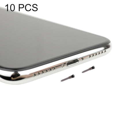 10-Pack iPhone X Charging Port Screws (White) - High Quality Replacement Parts for Repairs