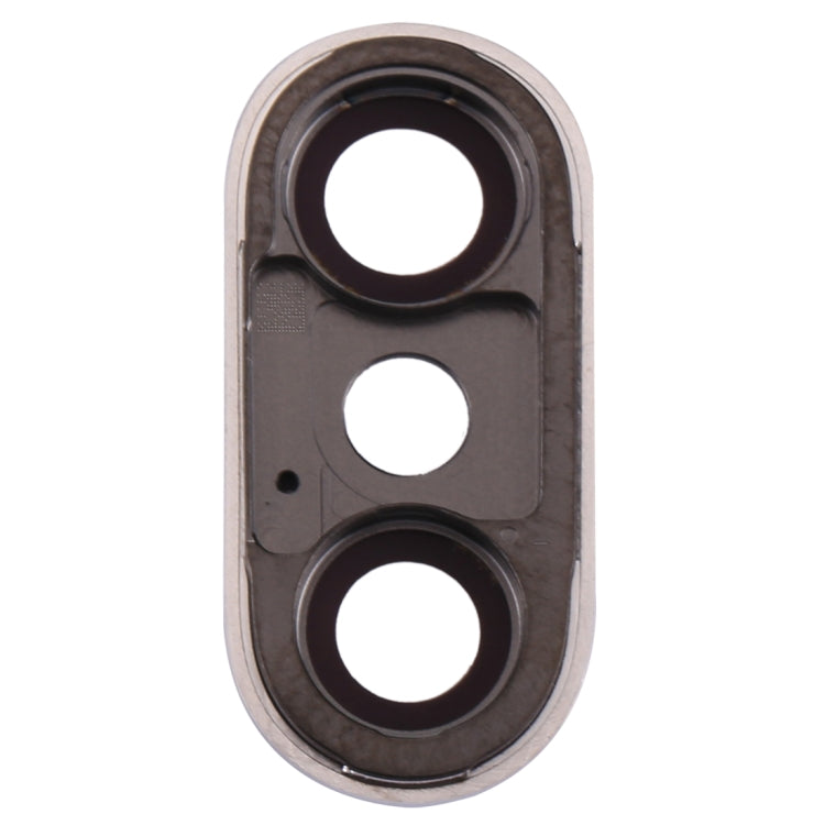 iPhone X Rear Camera Lens Ring Replacement (Silver) - High Quality, Compatible, Easy Installation