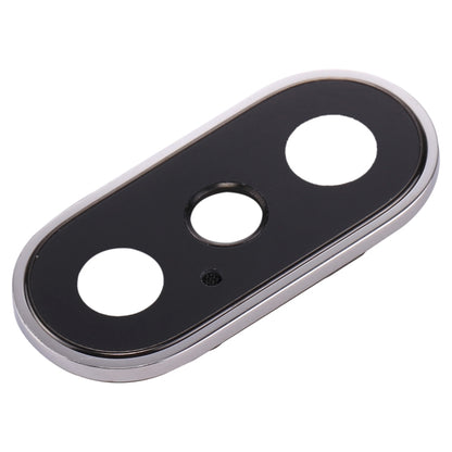 iPhone X Rear Camera Lens Ring Replacement (Silver) - High Quality, Compatible, Easy Installation