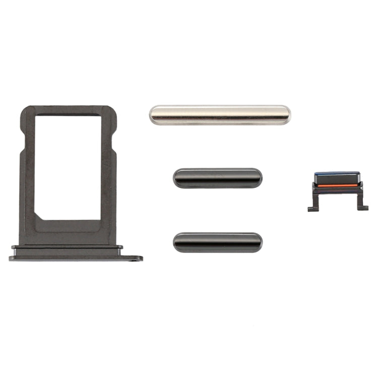 iPhone X Grey Card Tray, Volume Control Key, Power Button & Mute Switch Vibrator Replacement Parts