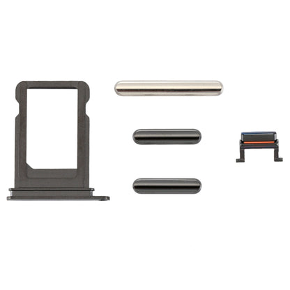 iPhone X Grey Card Tray, Volume Control Key, Power Button & Mute Switch Vibrator Replacement Parts