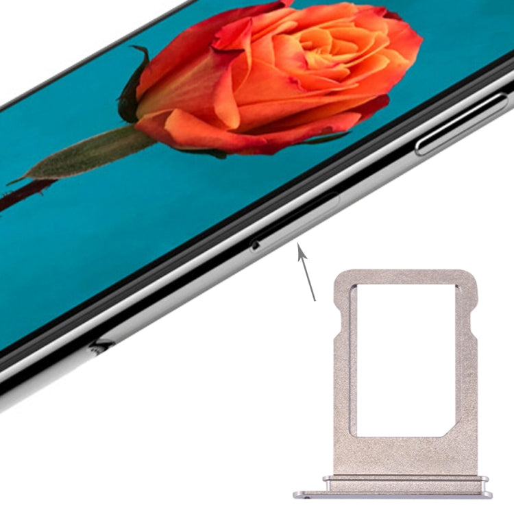 iPhone X Silver Card Tray Replacement - High Quality, Professional Installation Recommended