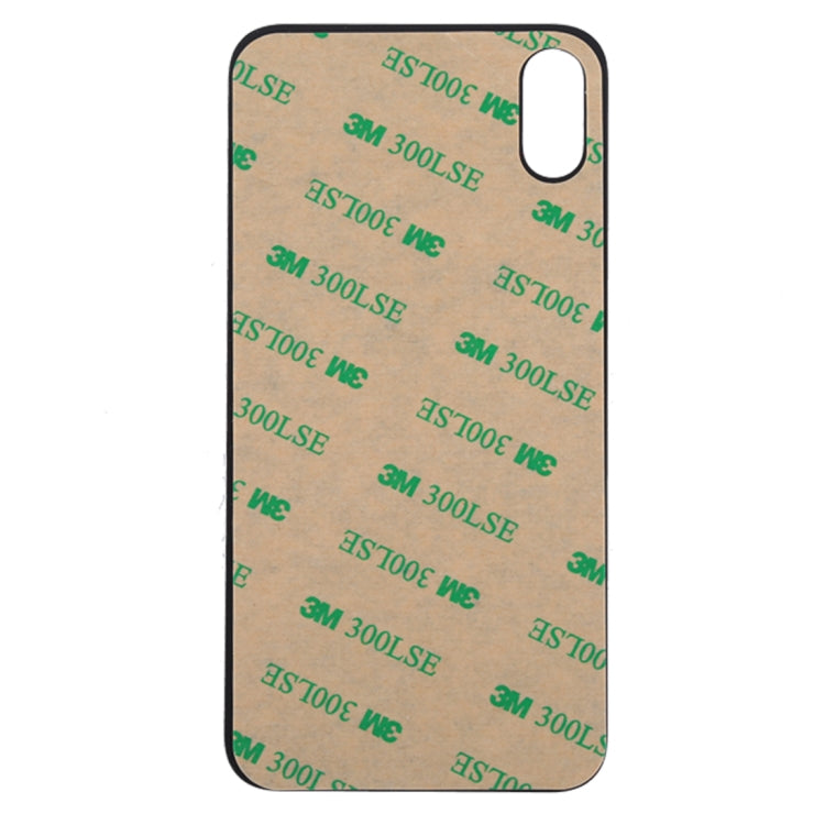 iPhone X Black Glass Battery Back Cover Replacement - Ideal for Broken or Damaged Units, Professional Installation Recommended