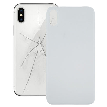 iPhone X Glass Battery Back Cover Replacement (White) - Ideal for Repairing Broken or Faulty Units