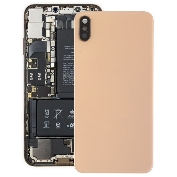 Gold Battery Back Cover with Camera Bezel, Lens & Adhesive for iPhone XS Max - High Quality Replacement Part