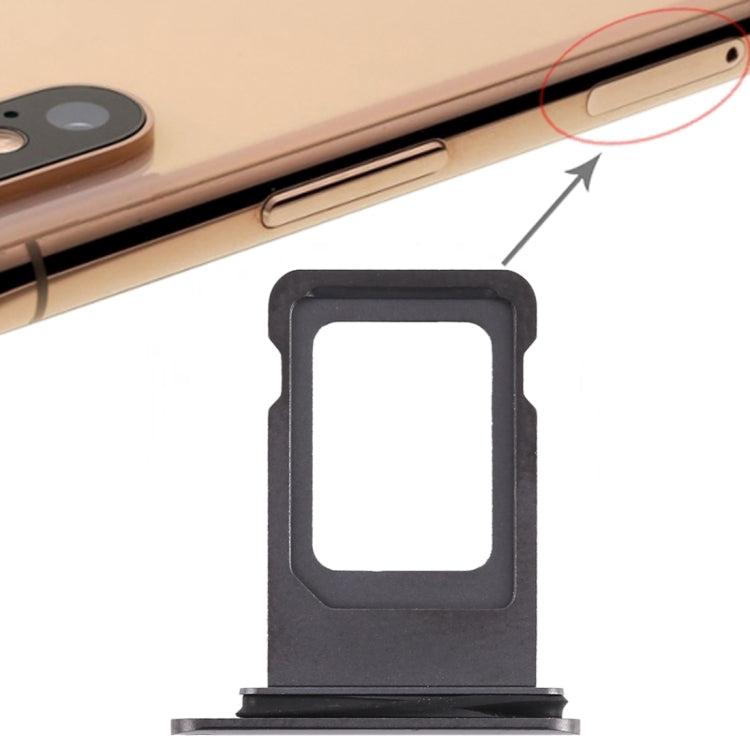 Black SIM Card Tray for iPhone XS Max (Single SIM Version) - Replacement Part for Damaged Trays