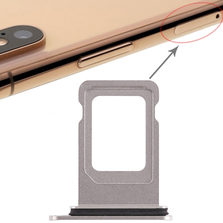 White SIM Card Tray for iPhone XS Max (Single SIM) - Compatible Replacement Part, Lightweight 0.01kg