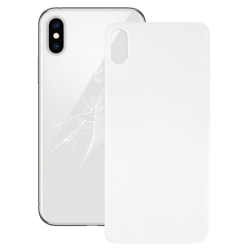 iPhone XS Max White Glass Back Battery Cover Replacement with Adhesive - Easy Installation, Compatible Part
