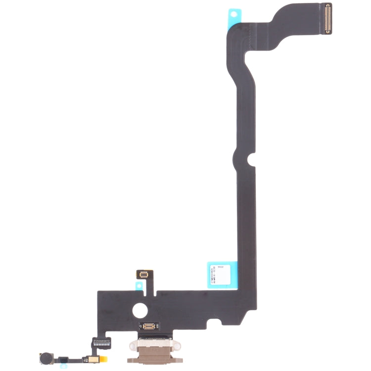 Replacement Charging Port Flex Cable Ribbon for iPhone XS Max (Gold) - Compatible & Tested