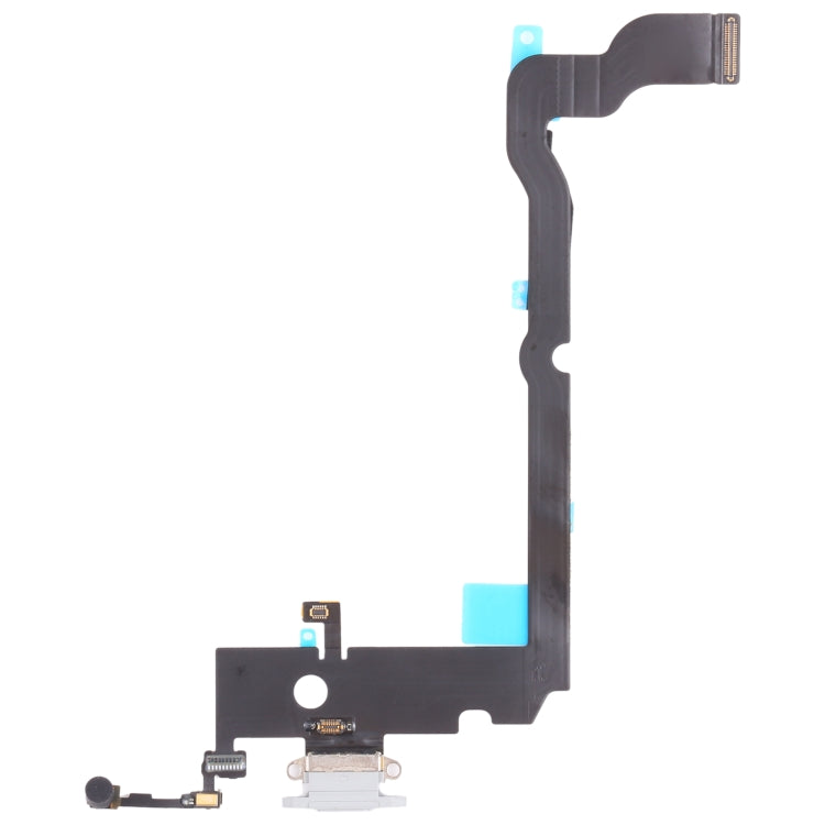 iPhone XS Max Original Charging Port Flex Cable Ribbon Replacement (White) - Fully Tested, Fits Perfectly