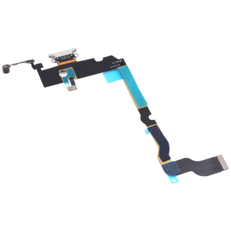 iPhone XS Max Original Charging Port Flex Cable Ribbon Replacement (White) - Fully Tested, Fits Perfectly