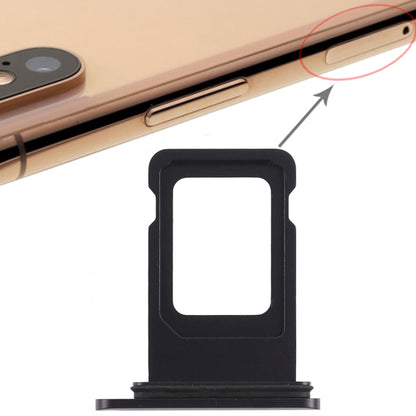 Black SIM Card Tray for iPhone XR (Single SIM Version) - Replacement Part for Mobile Repair