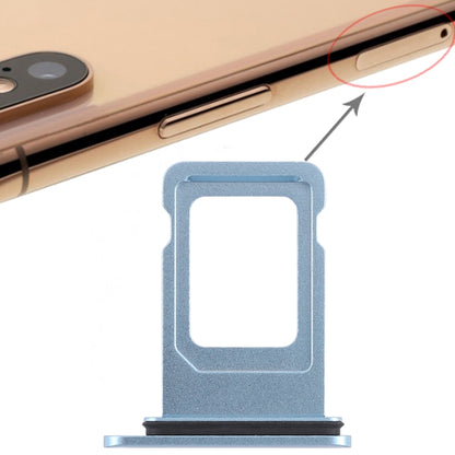 iPhone XR Single SIM Card Tray - Blue, Compatible with Apple, Lightweight Design, 0.01kg
