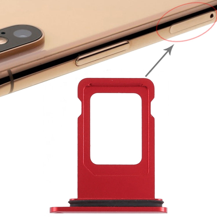 Red SIM Card Tray for iPhone XR (Single SIM Compatible) - Lightweight & Compact Design