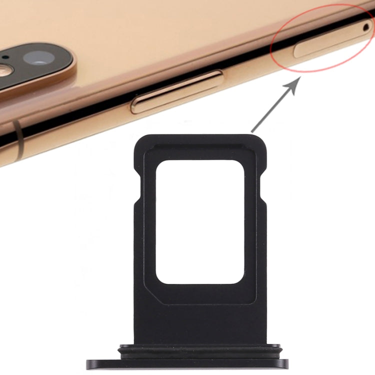 Black SIM Card Tray for iPhone XR (Single SIM Version) - Replacement Part for Mobile Repair