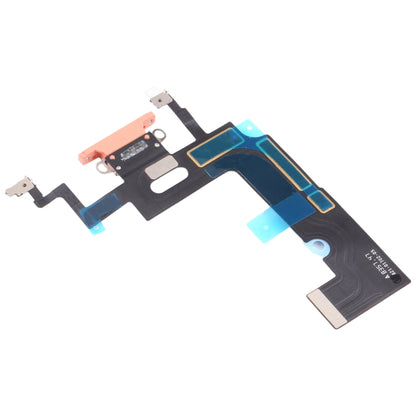 Original Charging Port Flex Cable Ribbon Replacement for iPhone XR (Coral) - Professional Fit, Quality Checked