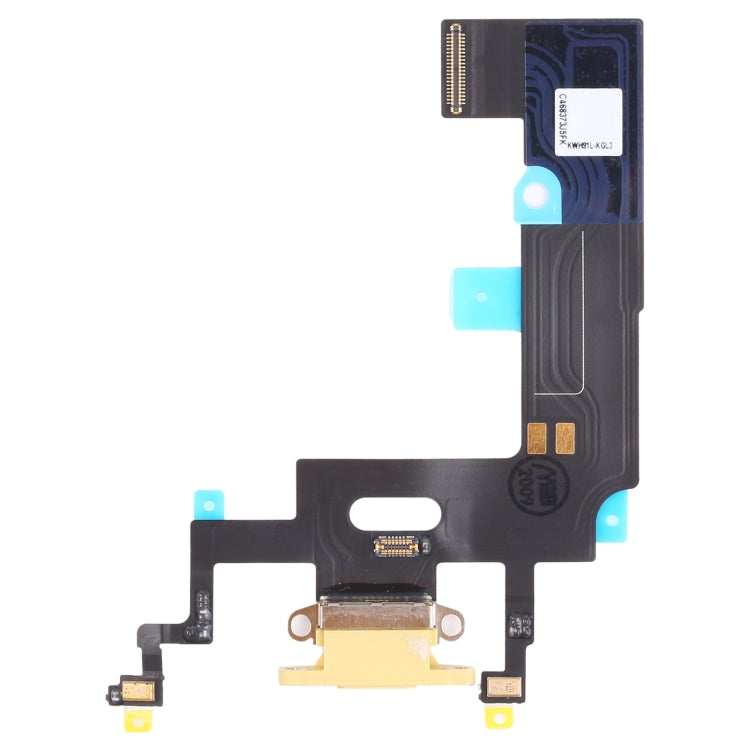 iPhone XR Charging Port Flex Cable Ribbon Replacement (Yellow) - Compatible, Quality Checked, Easy Install