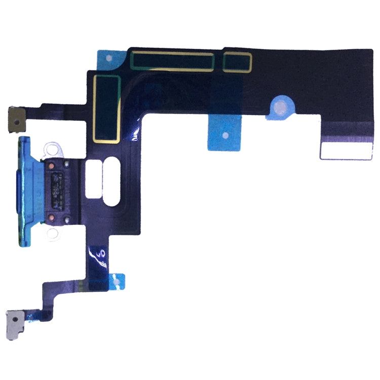 iPhone XR Charging Port Flex Cable Replacement - High Quality, Blue, Compatible with Apple Devices