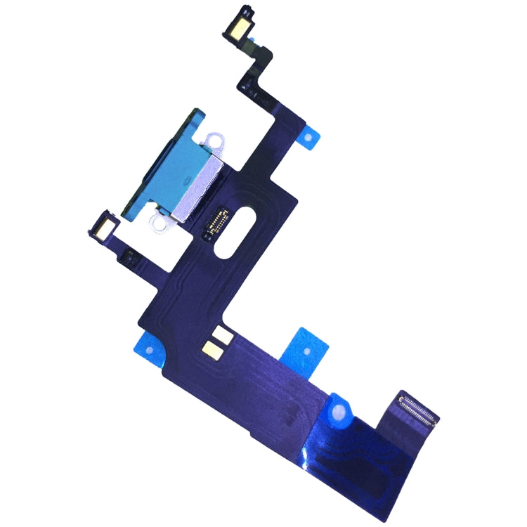 iPhone XR Charging Port Flex Cable Replacement - High Quality, Blue, Compatible with Apple Devices