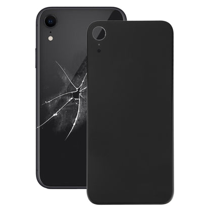 iPhone XR Replacement Black Glass Back Battery Cover with Adhesive - Easy Install Big Camera Hole