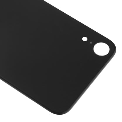 iPhone XR Replacement Black Glass Back Battery Cover with Adhesive - Easy Install Big Camera Hole