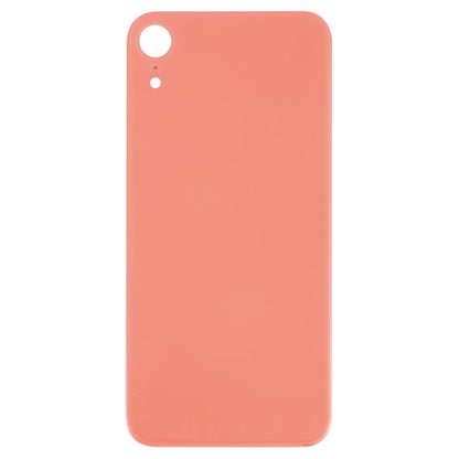 iPhone XR Coral Big Camera Hole Glass Back Battery Cover Replacement with Adhesive - Easy Install