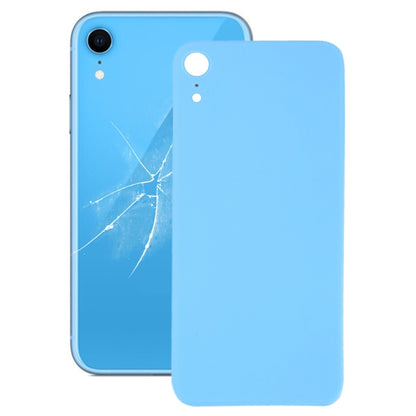 iPhone XR Blue Easy Replacement Glass Back Battery Cover with Adhesive - Big Camera Hole Compatible Part