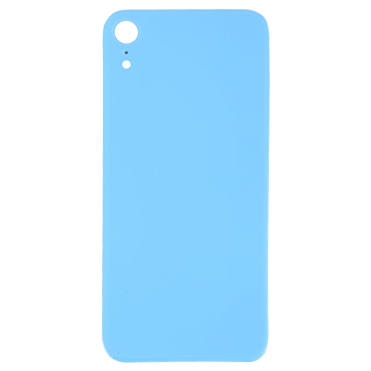 iPhone XR Blue Easy Replacement Glass Back Battery Cover with Adhesive - Big Camera Hole Compatible Part