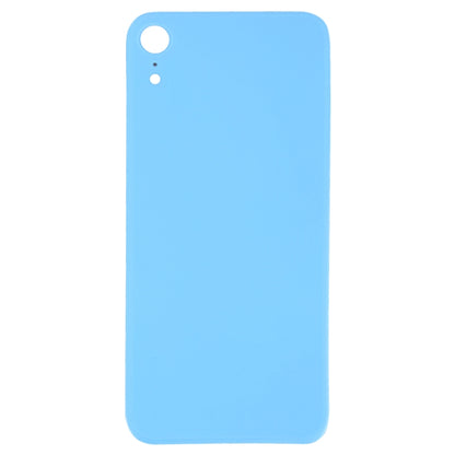 iPhone XR Blue Easy Replacement Glass Back Battery Cover with Adhesive - Big Camera Hole Compatible Part