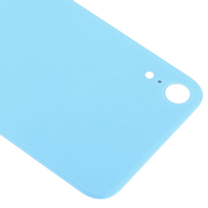 iPhone XR Blue Easy Replacement Glass Back Battery Cover with Adhesive - Big Camera Hole Compatible Part