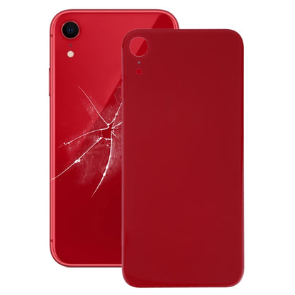 iPhone XR Replacement Back Battery Cover with Big Camera Hole Glass and Adhesive (Red) - Easy Install
