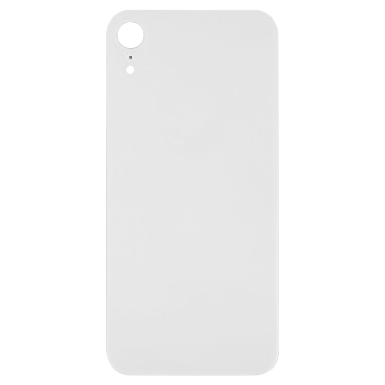 iPhone XR Easy Replacement White Glass Back Battery Cover with Adhesive - Big Camera Hole Compatible Parts