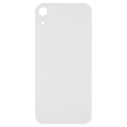 iPhone XR Easy Replacement White Glass Back Battery Cover with Adhesive - Big Camera Hole Compatible Parts