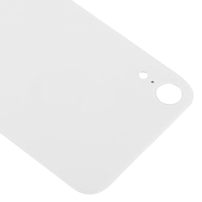 iPhone XR Easy Replacement White Glass Back Battery Cover with Adhesive - Big Camera Hole Compatible Parts