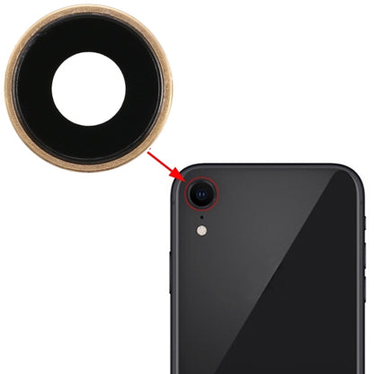 Gold Back Camera Bezel & Lens Cover Replacement for iPhone XR - Quality Checked, Professional Installation Recommended