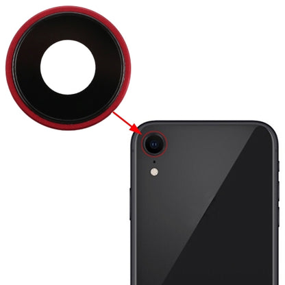 iPhone XR Back Camera Bezel & Lens Cover Replacement (Red) - Compatible, Professionally Inspected