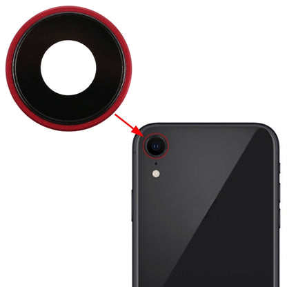 iPhone XR Back Camera Bezel & Lens Cover Replacement (Red) - Compatible, Professionally Inspected