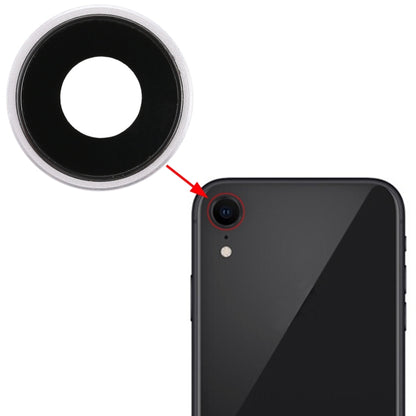 iPhone XR Back Camera Bezel & Lens Cover Replacement (White) - Quality Checked, Professional Installation Recommended
