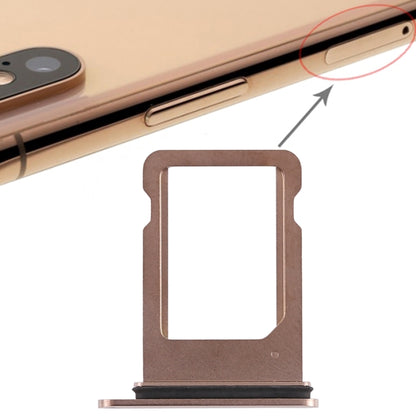 Gold SIM Card Tray for iPhone XS (Single SIM) - Compatible Spare Part, Lightweight 0.01kg