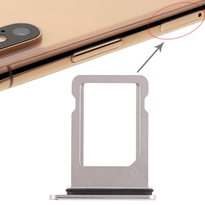 White SIM Card Tray for iPhone XS (Single SIM Compatible) - Lightweight Design, 0.01kg