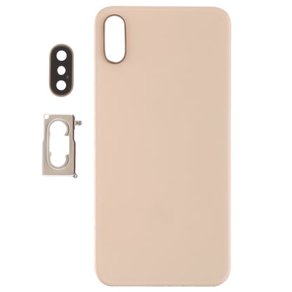 iPhone XS Gold Battery Back Cover Replacement with Camera Bezel, Lens & Adhesive - High Quality Repair Part