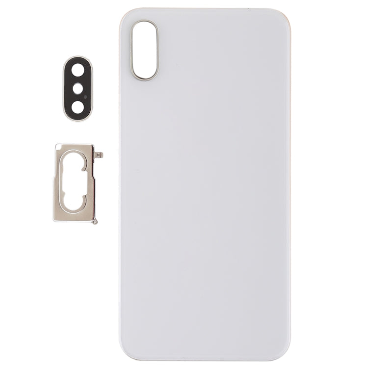 iPhone XS Battery Back Cover with Camera Bezel, Lens & Adhesive - High Quality Replacement (White)