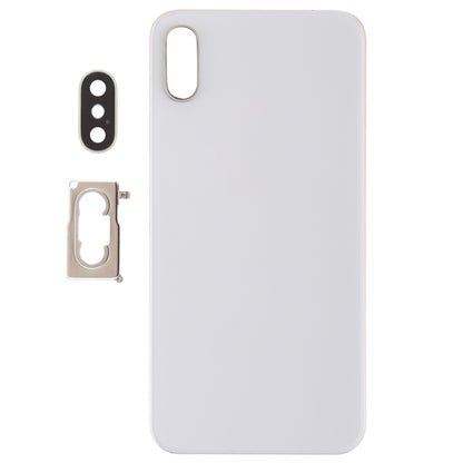 iPhone XS Battery Back Cover with Camera Bezel, Lens & Adhesive - High Quality Replacement (White)