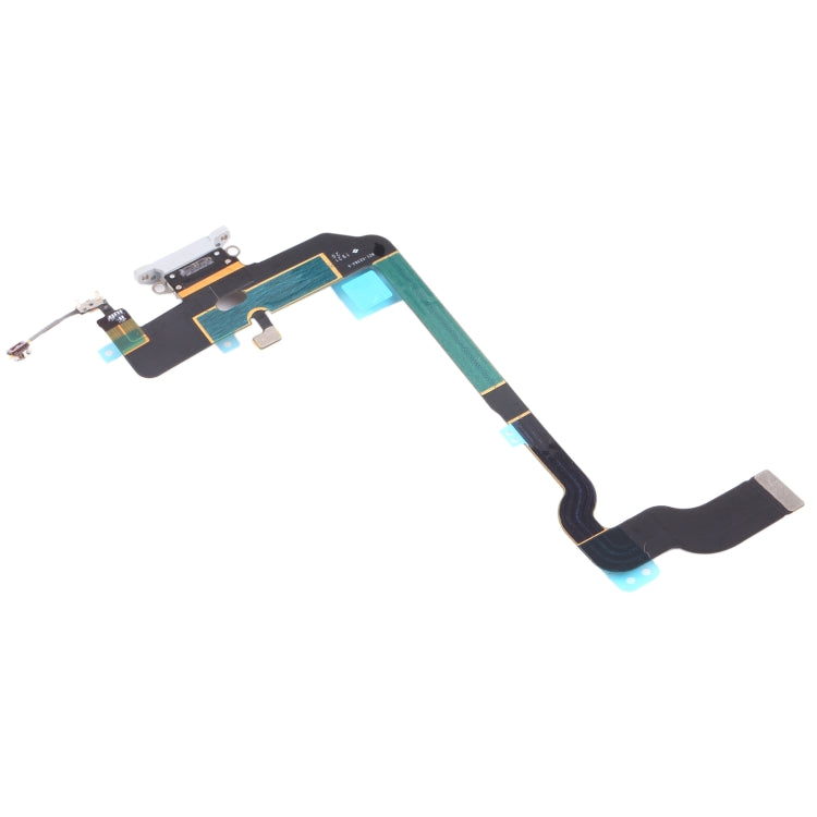 iPhone XS Charging Port Flex Cable Ribbon Replacement (White) - Original, Fully Compatible, Professional Installation Recommended