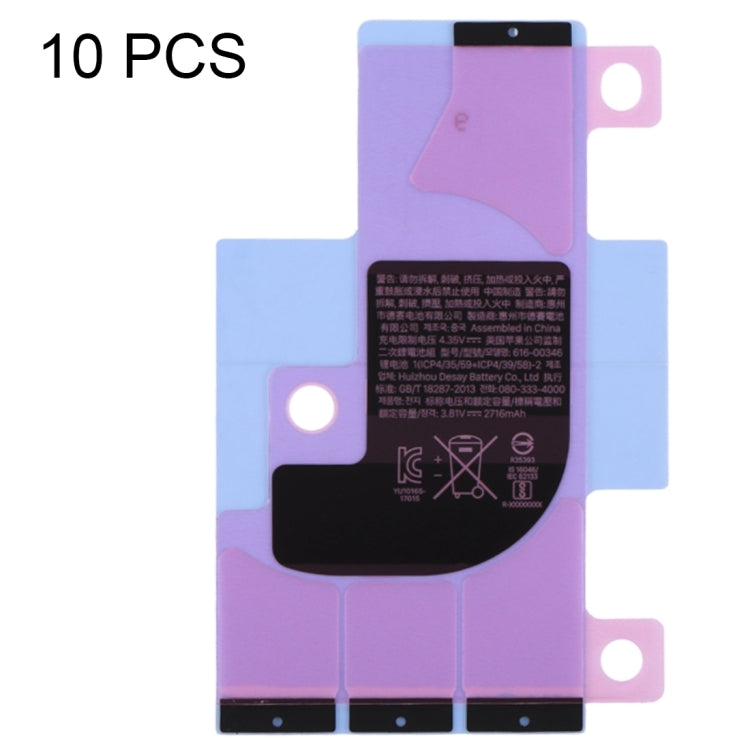 10 PCS High-Quality Battery Adhesive Tape Stickers for iPhone XS - Perfect Replacement Parts
