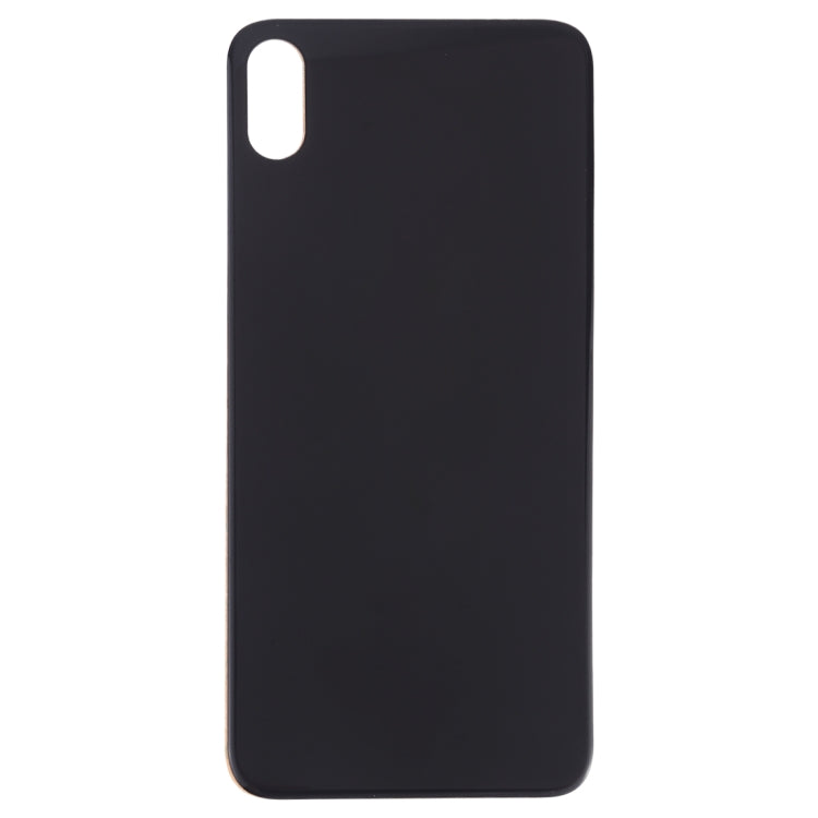 Easy Replacement Black Glass Back Battery Cover with Adhesive for iPhone XS - Big Camera Hole Compatible